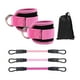 thumbnail image 3 of 3 Piezas De Bandas De Resistencia Para Tobillos Con Puños Para Entrenamiento De Fuerza, Color Rosa, 3 of 3
