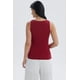 thumbnail image 3 of Polera Mujer Rib Lisa Rojo Oscuro, 3 of 4