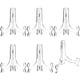 thumbnail image 1 of Soporte de exhibición HESTYA, caballete acrílico de 7 pulgadas, 6 unidades, transparente, 1 of 8