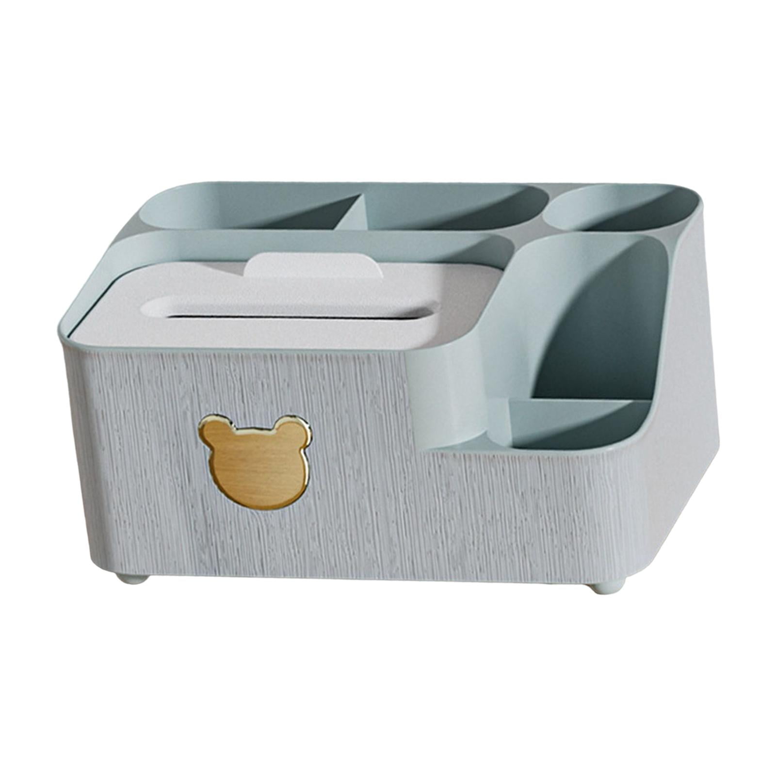 Bothyi - Caja De Pañuelos, Caja De Almacenamiento De Escritorio, Caja Para Mesita De Noche, Tocador De Oficina, Verde Grande