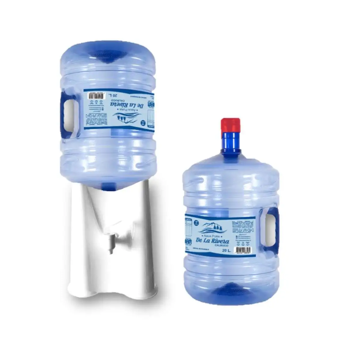 Agua Pura De La Rivera - Kit 2 Agua Purificada Y Dispensador De Sobremesa Solo Rm