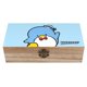 thumbnail image 1 of Caja Organizadora de Madera Rústica Tuxedo Sam Desmarcar, 1 of 6