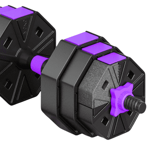 Linea Sport - Set De Mancuernas Hexagonales 20 Kg Con Recubrimiento Pvc