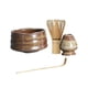 thumbnail image 3 of Juego de batidor de matcha hecho a mano, soporte de batidor de cerámica, kit para ceremonia de matcha, cuchara de matcha, tazón de matcha para restaurante, comedor, cocina, Marron oscuro, 3 of 5
