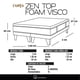 thumbnail image 4 of Cama Zen Top Foam Visco Tela Turquesa 2 plaza Base Dividida, 4 of 4