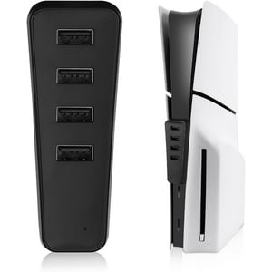 Hub Aaronmei Para Ps5 Slim 4 Usb + 1 Tipo C Negro
