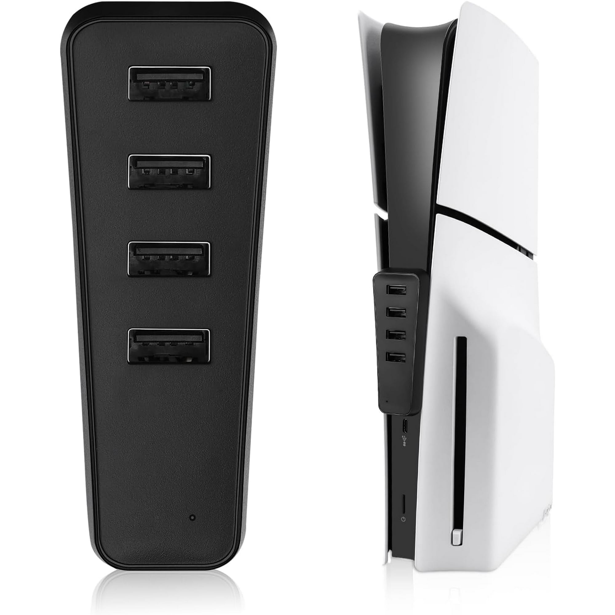 Hub Aaronmei Para Ps5 Slim 4 Usb + 1 Tipo C Negro