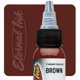 thumbnail image 1 of Tinta para tatuaje Eternal Ink Brown 30 ml vegana y estéril, 1 of 7