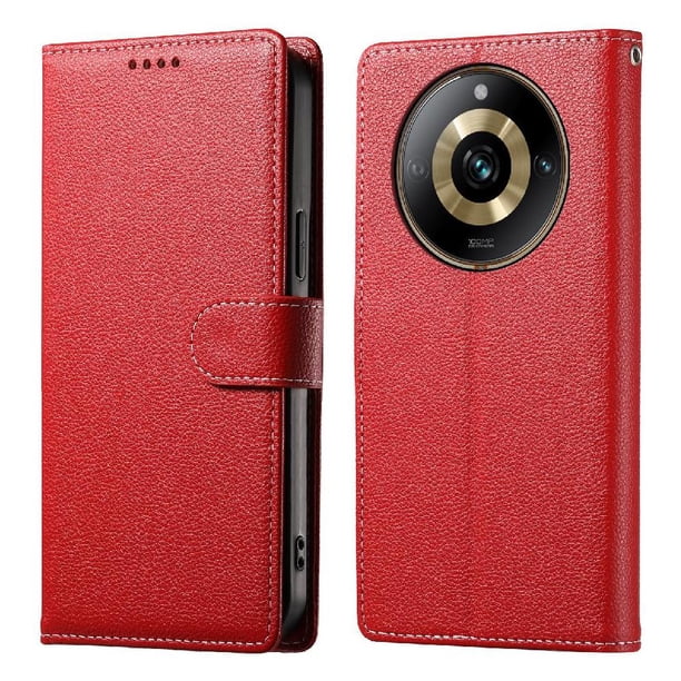 Funda para FOXDOCK Realme 11 Pro 5G– Cuero Premium, 3 ranuras para tarjetas, Protección contra impactos
