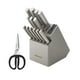 thumbnail image 1 of Juego de bloques de cuchillos KitchenAid Gourmet de acero inoxidable de 15 piezas, 1 of 3