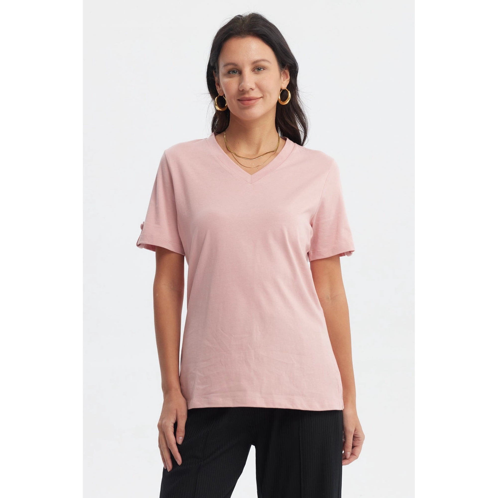 Fashionspark - Polera Mujer Casual Palo Rosa