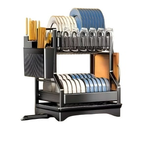 Genérico - Escurridor De Loza De 2 Pisos Ahorra Espacio