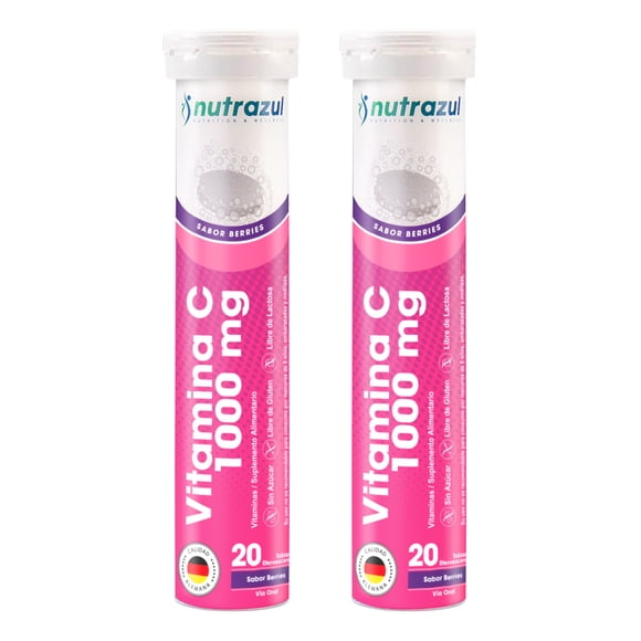 Vitamina C 1000 Mg - Pack 2 Unidades.