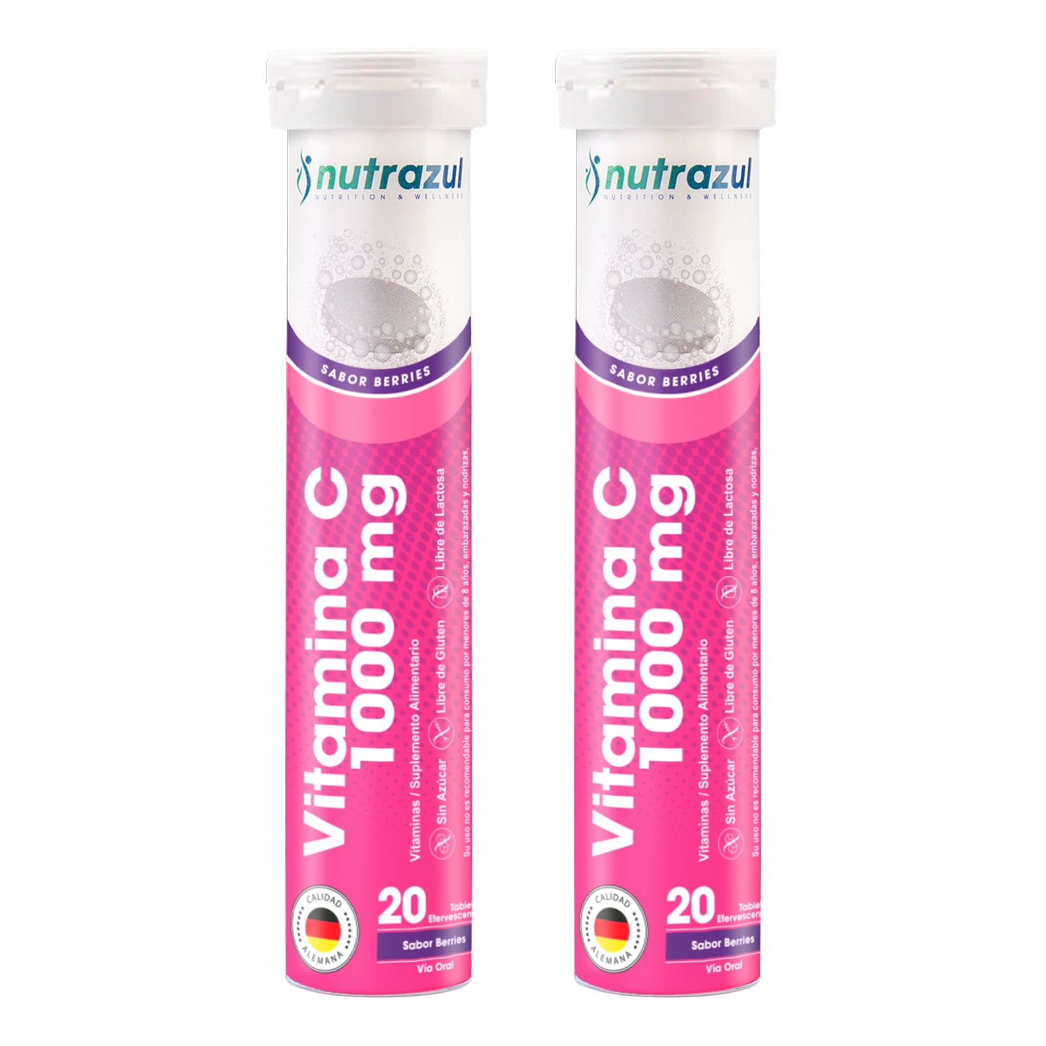 Nutrazul - Vitamina C 1000 Mg - Pack 2 Unidades.