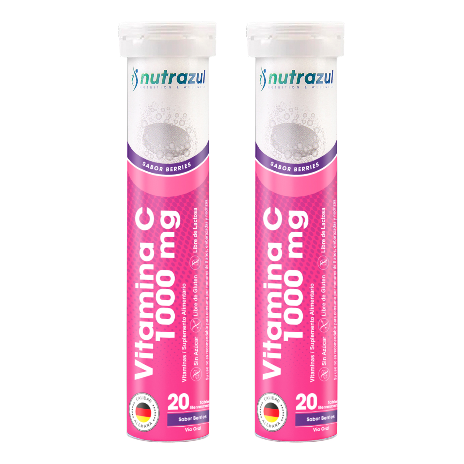 Nutrazul - Vitamina C 1000 Mg - Pack 2 Unidades.