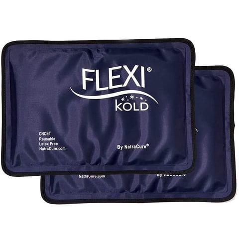 Paquetes De Hielo En Gel Natracure Flexikold Para Lesiones, Paquete De 2