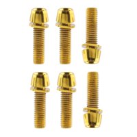 Magideal - 6 Tornillos De Vástago De Bicicleta, Pernos De Reparación De Tornillos De Vástago De Manillar, Prácticos Tornillos De Freno De Bicicleta, Para Bicicle Oro