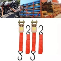 Genérico - Linga Eslinga Amarra Enganche Auto Moto Bici 4.5 Metro 2 Pcs