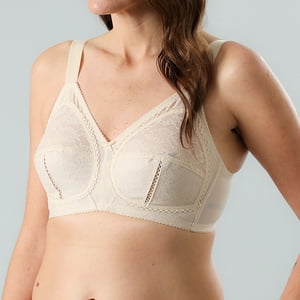 Sostén Encaje Sin Arcos Soporte Natural Flores Mujer 2255