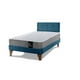 thumbnail image 2 of Cama Europea Zen Best 1.5 Plaza Colchon Resortes Base Dividida + Respaldo Tela Azul, 2 of 7