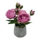 thumbnail image 3 of Planta Artificial Macetero a Rayas Con Rosas Decorativas purpura, 3 of 8