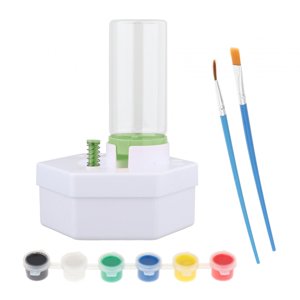 Magideal - Limpiador De Brochas De Pintura, Taza De Enjuague, Enjuagadores De Brochas De Reciclaje De Agua Para Pintura Acrílica, Pintura Al Óleo, Pinceles Para Verde 2 Pincel 6 Pintura