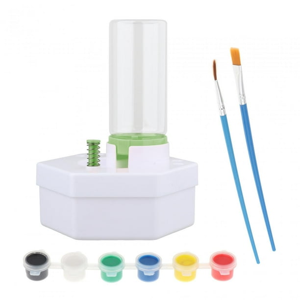 Limpiador de brochas de pintura, taza de enjuague, enjuagadores de brochas de reciclaje de agua para pintura acrílica, pintura al óleo, pinceles para Verde 2 Pincel 6 Pintura