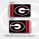 thumbnail image 2 of Bandera Desert Cactus UGA Bulldogs 91 cm x 150 cm, 2 of 6