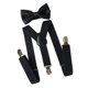 thumbnail image 2 of Tirantes Para Hombre Con Pajarita Y Tirantes Traseros Para Uso Formal Halloween Cosplay Negro, 2 of 3