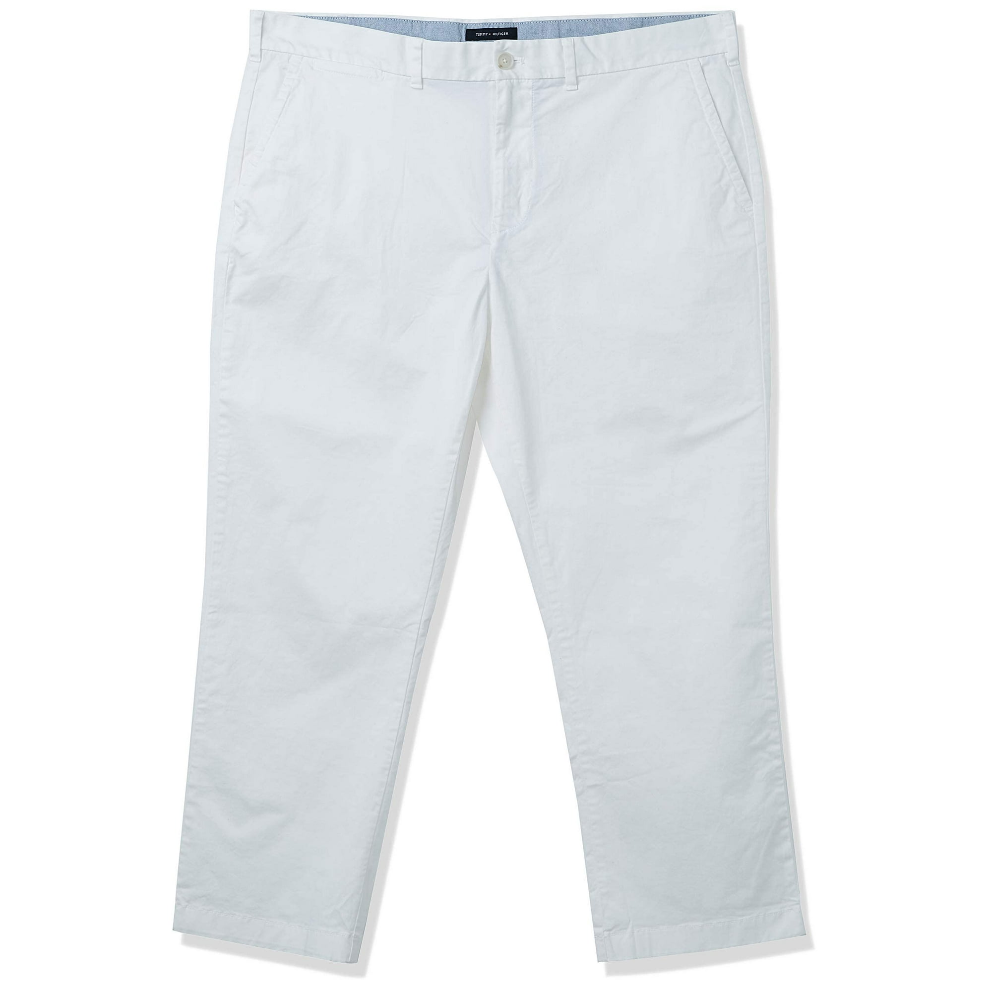 Pantalones Chinos Tommy Hilfiger, Corte Clásico, Elástico, Blanco, Para Hombre