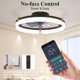 thumbnail image 4 of Ventilador de Techo DIAMONDFORGE 20" Negro con Control Remoto y Luz, 4 of 7