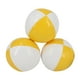 thumbnail image 3 of 3 Piezas Pelotas De Malabarismo De Payaso Fácil De Agarre Juguetes De Pelota De Lanzamiento Coloridos Para Playa Amarillo Blanco, 3 of 3