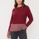 thumbnail image 3 of Sweater Mujer Lurex Botón Burdeo Corona, 3 of 5