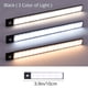 thumbnail image 1 of 1pc LED Motion Sensor Cabinet Light, Under Counter Closet Lighting, Wireless Magnetic USB Rechargeable Kitchen Night Lights, Battery Powered Operated Light For Wardrobe Closets Cabinet Cupboard Stair, 1 of 3