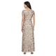 thumbnail image 2 of Vestido Largo Alex Evenings con Encaje de Rosetas Champagne Talle 12, 2 of 3