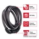 thumbnail image 3 of Bike Lock Master Lock 8143T, combinación predeterminada, 1,2 m, paquete de 2, 3 of 6