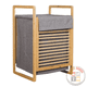thumbnail image 1 of Mueble De Organización Cuarto De Lavado En Bambú Y Tela, 1 of 3