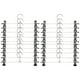 thumbnail image 1 of 30pcs Gancho Para Ropa Pantalon De Metal Cromado Con Pinzas 30pzas, 1 of 6