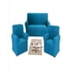 thumbnail image 2 of Pack De Fundas De Sofa Cuadrille 3+1+1 Color Azul, 2 of 4