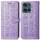 thumbnail image 3 of Funda Cartera FOXDOCK para Motorola Edge 2024 , Flip PU con Relieve de Gatos y Perros, Tarjetero y Soporte, 3 of 6
