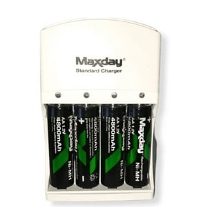 Genérico - Cargador De Baterias Aa Aaa 9V+ 4 Bateria Recargable Aa Pila