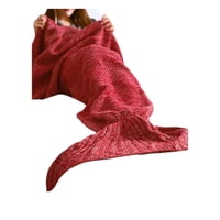 Todo Hogar Santiago De Chile - Manta Tipo Cola De Sirena Rojo