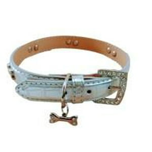 Genérico - Collar Para Perros O Gatos Hueso Plata M