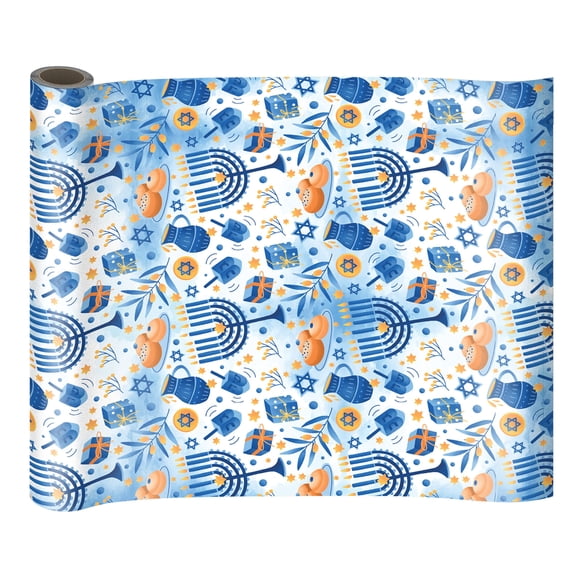 Papel de Regalo Izzy 'n' Dizzy Azul Metálico 43 cm x 3,6 m