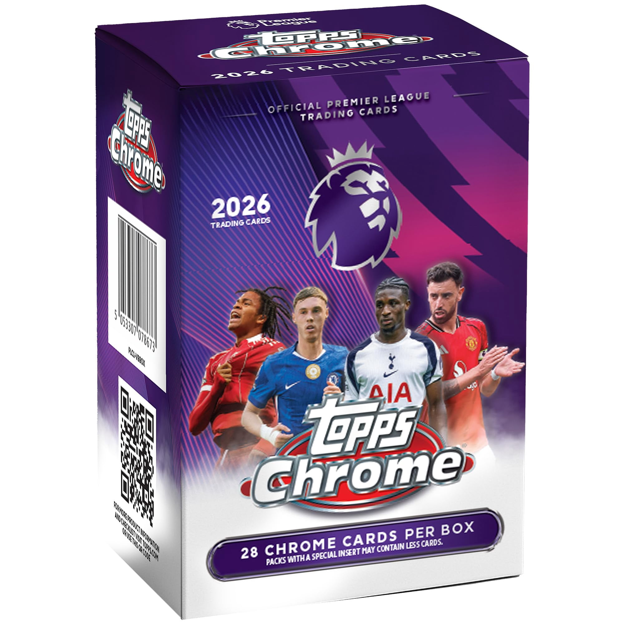Tarjetas coleccionables Topps Chrome Premier League 2026 Value Box