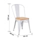 thumbnail image 3 of Pack 5 Silla Tolix Vintage con Asiento de Madera, 3 of 6
