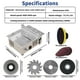 thumbnail image 3 of Sierra de Mesa Jadeshay Mini Dual Motors 96 W Metal y Madera, 3 of 3