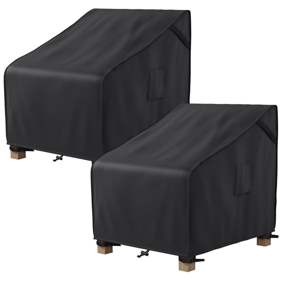 Fundas para sillas de patio MR. COVER impermeables y ventiladas, paquete de 2