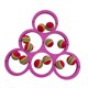 thumbnail image 2 of Juego De Lanzamiento De Piscina Con 12 Bolas, Juguetes Para Deportes Acuáticos, Fiestas, Entretenimiento Acuático, Color Rosa Rojo, 2 of 5