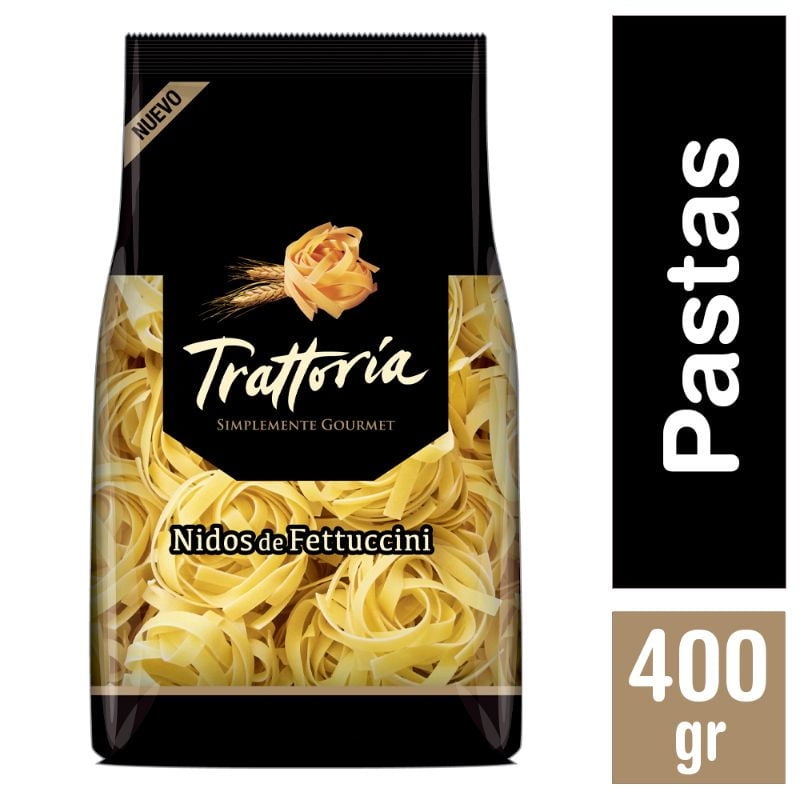 Fideo Pasta Al Huevo Nidos De Fetuccini Bolsa 380 g Trattoria